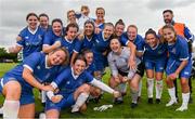 19 August 2023; Wilton United players celebrate after the FAI Women’s Amateur Shield Final 2023 match between St Patrick’s CYFC and Wilton United at Newhill Park in Two Mile Borris, Tipperary. Photo by Tom Beary/Sportsfile