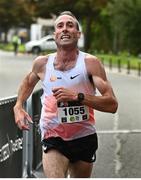 20 August 2023; Michael Harty of East Cork AC, crosses the line to win the Peugeot Race Series Cork City 10 Mile at Cork City in Cork. Photo by Eóin Noonan/Sportsfile