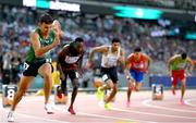 22 August 2023; John Fitzsimons of Ireland competes in the men's 800m heats during day four of the World Athletics Championships at the National Athletics Centre in Budapest, Hungary. Photo by Sam Barnes/Sportsfile