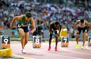 22 August 2023; John Fitzsimons of Ireland competes in the men's 800m heats during day four of the World Athletics Championships at the National Athletics Centre in Budapest, Hungary. Photo by Sam Barnes/Sportsfile