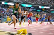 22 August 2023; John Fitzsimons of Ireland competes in the men's 800m heats during day four of the World Athletics Championships at the National Athletics Centre in Budapest, Hungary. Photo by Sam Barnes/Sportsfile