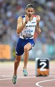 22 August 2023; Gabriel Tual of France competes in the men's 800m heats during day four of the World Athletics Championships at the National Athletics Centre in Budapest, Hungary. Photo by Sam Barnes/Sportsfile