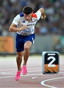 22 August 2023; Benjamin Robert of France competes in the men's 800m heats during day four of the World Athletics Championships at the National Athletics Centre in Budapest, Hungary. Photo by Sam Barnes/Sportsfile