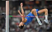 22 August 2023; Marco Fassinotti of Italy competes in the men's high jump final during day four of the World Athletics Championships at the National Athletics Centre in Budapest, Hungary. Photo by Sam Barnes/Sportsfile
