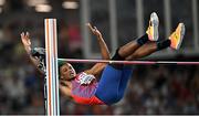 22 August 2023; JuVaughn Harrison of USA competes in the men's high jump final during day four of the World Athletics Championships at the National Athletics Centre in Budapest, Hungary. Photo by Sam Barnes/Sportsfile