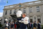 25 August 2023; Navy cheerleader Veronica Liberman at the prestigious Ireland-US CEO Club Lunch, hosted in association with the Aer Lingus College Football Classic, at the Mansion House in Dublin. The lunch offered the perfect entreé to a weekend of fierce football competition as Notre Dame face off against the US Naval Academy at the Aviva Stadium to open the 2023 College Football season. Photo by Brendan Moran/Sportsfile