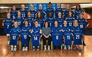 25 August 2023; Former Leinster and Ireland rugby player Yvonne Nolan with Leinster players during a Leinster Rugby Women's jersey presentation at Old Belvedere RFC in Dublin. Photo by Piaras Ó Mídheach/Sportsfile