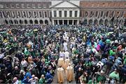 26 August 2023; A general view of the entrance procession at mass in Dublin Castle ahead of the Aer Lingus College Football Classic match between Notre Dame and Navy in Dublin. Over 6,500 members of the Notre Dame community attended the event. Photo by Ramsey Cardy/Sportsfile