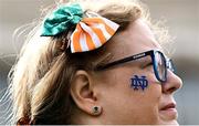 26 August 2023; A Notre Dame supporter attends mass in Dublin Castle ahead of the Aer Lingus College Football Classic match between Notre Dame and Navy in Dublin. Over 6,500 members of the Notre Dame community attended the event. Photo by Ramsey Cardy/Sportsfile