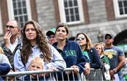 26 August 2023; Supporters from the Notre Dame and Navy teams attend mass in Dublin Castle ahead of the Aer Lingus College Football Classic match between Notre Dame and Navy in Dublin. Over 6,500 members of the Notre Dame community attended the event. Photo by Ramsey Cardy/Sportsfile