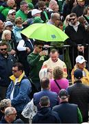 26 August 2023; Supporters from the Notre Dame and Navy teams take communion in Dublin Castle ahead of the Aer Lingus College Football Classic match between Notre Dame and Navy in Dublin. Over 6,500 members of the Notre Dame community attended the event. Photo by Ramsey Cardy/Sportsfile