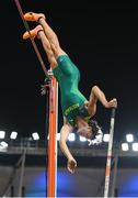 26 August 2023; Kurtis Marschall of Australia competes in the men's pole vault final during day eight of the World Athletics Championships at the National Athletics Centre in Budapest, Hungary. Photo by Sam Barnes/Sportsfile