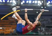 26 August 2023; Christopher Nilsen of USA competes in the men's pole vault final during day eight of the World Athletics Championships at the National Athletics Centre in Budapest, Hungary. Photo by Sam Barnes/Sportsfile