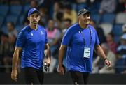 26 August 2023; Samoa assistant coach Andrew Goodman and scrum coach Tom Coventry before the Rugby World Cup warm-up match between Ireland and Samoa at Parc des Sports Jean Dauger in Bayonne, France. Photo by Harry Murphy/Sportsfile