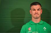 27 August 2023; Captain Jonathan Sexton during the announcement of the Ireland Rugby World Cup squad at The Shelbourne Hotel in Dublin. Photo by Brendan Moran/Sportsfile