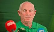 27 August 2023; Team manager Michael Kearney during the announcement of the Ireland Rugby World Cup squad at The Shelbourne Hotel in Dublin. Photo by Brendan Moran/Sportsfile