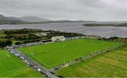 27 August 2023; An aerial view during the Donegal County Senior Club Football Championship match between Ardara and Glenfin at Pearse Memorial Park in Ardara, Donegal. Photo by Ramsey Cardy/Sportsfile
