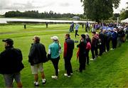 31 August 2023; Leona Maguire of Ireland watches her drive on the 11th hole during day one of the KPMG Women's Irish Open Golf Championship at Dromoland Castle in Clare. Photo by Eóin Noonan/Sportsfile