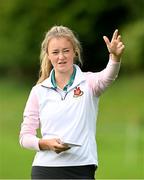 1 September 2023; Emma Fleming of Ireland on the 11th hole during day two of the KPMG Women's Irish Open Golf Championship at Dromoland Castle in Clare. Photo by Eóin Noonan/Sportsfile