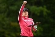 1 September 2023; Chloe Williams of Wales on the 17th tee box during day two of the KPMG Women's Irish Open Golf Championship at Dromoland Castle in Clare. Photo by Eóin Noonan/Sportsfile