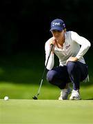 1 September 2023; Anne Van Dam of Netherlands lines up a putt on the eighth green during day two of the KPMG Women's Irish Open Golf Championship at Dromoland Castle in Clare. Photo by Eóin Noonan/Sportsfile