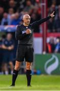 1 September 2023; Referee Neil Doyle during the SSE Airtricity Men's Premier Division match between Shelbourne and St Patrick's Athletic at Tolka Park in Dublin. Photo by Seb Daly/Sportsfile