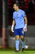 1 September 2023; St Patrick's Athletic goalkeeper Dean Lyness during the SSE Airtricity Men's Premier Division match between Shelbourne and St Patrick's Athletic at Tolka Park in Dublin. Photo by Seb Daly/Sportsfile