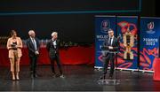 2 September 2023; Former Ireland captain and Rugby World Cup 2023 board member Brian O'Driscoll speaks during the Ireland Rugby World Cup 2023 welcome ceremony at Le Grand Théâtre de Tours in France. Photo by Brendan Moran/Sportsfile