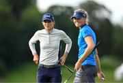 3 September 2023; Anne van Dam of Netherlands, left, during day four of the KPMG Women's Irish Open Golf Championship at Dromoland Castle in Clare. Photo by Eóin Noonan/Sportsfile
