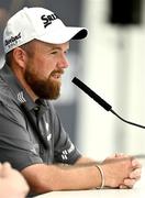 5 September 2023; Shane Lowry of Ireland during a media conference in advance of the Horizon Irish Open Golf Championship at The K Club in Straffan, Kildare. Photo by Eóin Noonan/Sportsfile