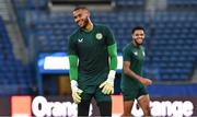 6 September 2023; Goalkeeper Gavin Bazunu during a Republic of Ireland training session at Parc des Princes in Paris, France. Photo by Stephen McCarthy/Sportsfile