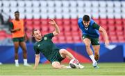 6 September 2023; Will Keane, left, and Jamie McGrath during a Republic of Ireland training session at Parc des Princes in Paris, France. Photo by Stephen McCarthy/Sportsfile