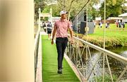 7 September 2023; Adrian Meronk of Poland walks to the 16th green during day one of the Horizon Irish Open Golf Championship at The K Club in Straffan, Kildare. Photo by Eóin Noonan/Sportsfile