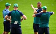8 September 2023; Head coach Andy Farrell, second from right, with coaches Mike Catt, Paul O'Connell and Simon Easterby during the Ireland rugby squad captain's run at the Stade de Bordeaux in Bordeaux, France. Photo by Brendan Moran/Sportsfile