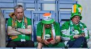 7 September 2023; Republic of Ireland supporters take their seat before the UEFA EURO 2024 Championship qualifying group B match between France and Republic of Ireland at Parc des Princes in Paris, France. Photo by Seb Daly/Sportsfile