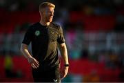 8 September 2023; Republic of Ireland coach Paul McShane before the UEFA European Under-21 Championship Qualifier match between Republic of Ireland and Turkey at Turner’s Cross in Cork. Photo by Eóin Noonan/Sportsfile