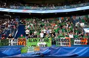 7 September 2023; Republic of Ireland supporters before the UEFA EURO 2024 Championship qualifying group B match between France and Republic of Ireland at Parc des Princes in Paris, France. Photo by Stephen McCarthy/Sportsfile
