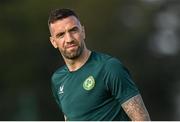 9 September 2023; Shane Duffy during a Republic of Ireland training session at the FAI National Training Centre in Abbotstown, Dublin. Photo by Stephen McCarthy/Sportsfile