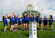 10 September 2023; The Breaffy GAA team celebrate with the trophy after their side's victory in the GAA Rounders All Ireland Senior Finals match between Breaffy GAA and Glynn Barntown at Kinnegad GAA in Kinnegad, Westmeath. Photo by Tyler Miller/Sportsfile