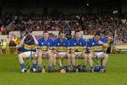 26 June 2004; Members of the Tipperary team prepare for the team photograph. Guinness Senior Hurling Championship Qualifier, Round 1, Limerick v Tipperary, Gaelic Grounds, Limerick. Picture credit; Pat Murphy / SPORTSFILE