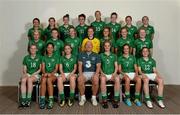 1 September 2013; The Republic of Ireland Under-19 squad and head coach Dave Connell. Republic of Ireland Women's U19 Squad Headshots, Clarion Hotel, Dublin Airport, Dublin. Picture credit: Matt Browne / SPORTSFILE