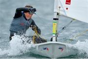 2 September 2013; Ireland's Annalise Murphy competing in the Qualifying Series of the European Laser radial Women's Championship 2013. National Yacht Club, Dun Laoghaire, Co. Dublin. Picture credit: Brendan Moran / SPORTSFILE