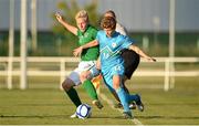 3 September 2013; Bobby Moseley, Republic of Ireland, in action against Luka Zahovic, Slovenia. U19 International Friendly, Republic of Ireland v Slovenia, RSC, Waterford. Picture credit: Diarmuid Greene / SPORTSFILE