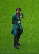 10 September 2023; Jonathan Afolabi of Republic of Ireland before the UEFA EURO 2024 Championship qualifying group B match between Republic of Ireland and Netherlands at the Aviva Stadium in Dublin. Photo by Ben McShane/Sportsfile