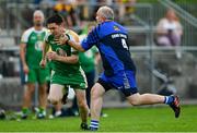 10 September 2023; Ronan Kiernan of Carrickmacross Emmets is caught out by Karl Donan of Erne Eagles during the GAA Rounders All Ireland Senior Finals match between Carrickmacross Emmets and Erne Eagles at Kinnegad GAA in Kinnegad, Westmeath. Photo by Tyler Miller/Sportsfile