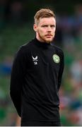 10 September 2023; Republic of Ireland athletic therapist Sam Rice before the UEFA EURO 2024 Championship qualifying group B match between Republic of Ireland and Netherlands at the Aviva Stadium in Dublin. Photo by Stephen McCarthy/Sportsfile