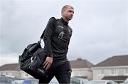 15 September 2023; Stephen Walsh of Galway United arrives before the Sports Direct Men’s FAI Cup quarter-final match between Galway United and Dundalk at Eamonn Deacy Park in Galway. Photo by Ben McShane/Sportsfile