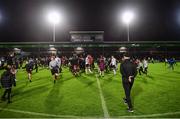 15 September 2023; Dundalk head coach Stephen O'Donnell reacts after the Sports Direct Men’s FAI Cup quarter-final match between Galway United and Dundalk at Eamonn Deacy Park in Galway. Photo by Ben McShane/Sportsfile