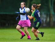 16 September 2023; Jane Fitzpatrick of Attical from Down in action against Armagh Harps during the 2023 LGFA/Sports Direct Gaelic4Mothers&Others National Blitz Day at Naomh Mearnóg GAA club in Portmarnock, Dublin. Photo by Piaras Ó Mídheach/Sportsfile