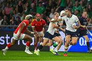16 September 2023; James Lowe of Ireland during the 2023 Rugby World Cup Pool B match between Ireland and Tonga at Stade de la Beaujoire in Nantes, France. Photo by Brendan Moran/Sportsfile